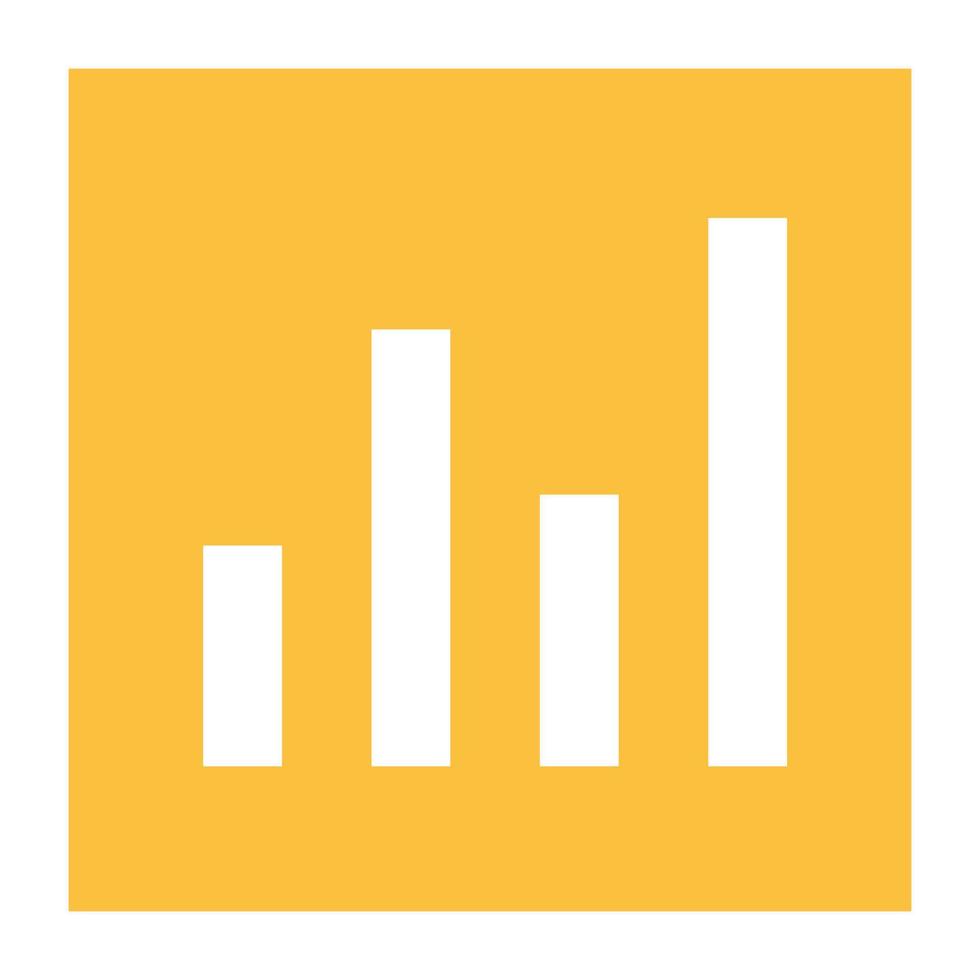 Statistics icon designed in a flat style vector