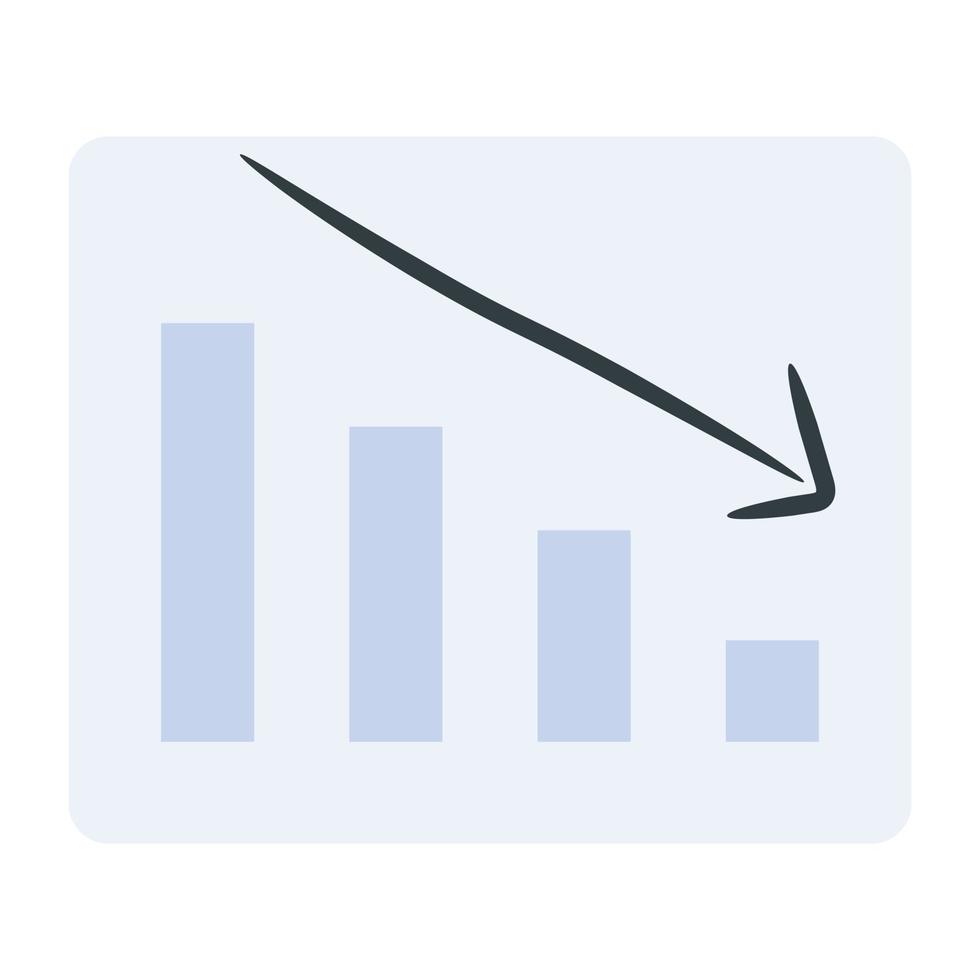 Trendy flat icon of web analytics vector