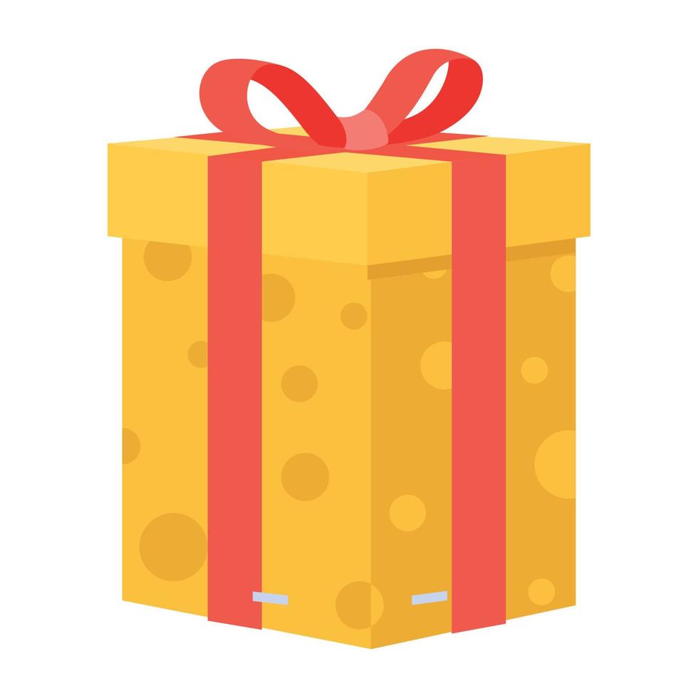 Check out flat icon of gift rewards vector