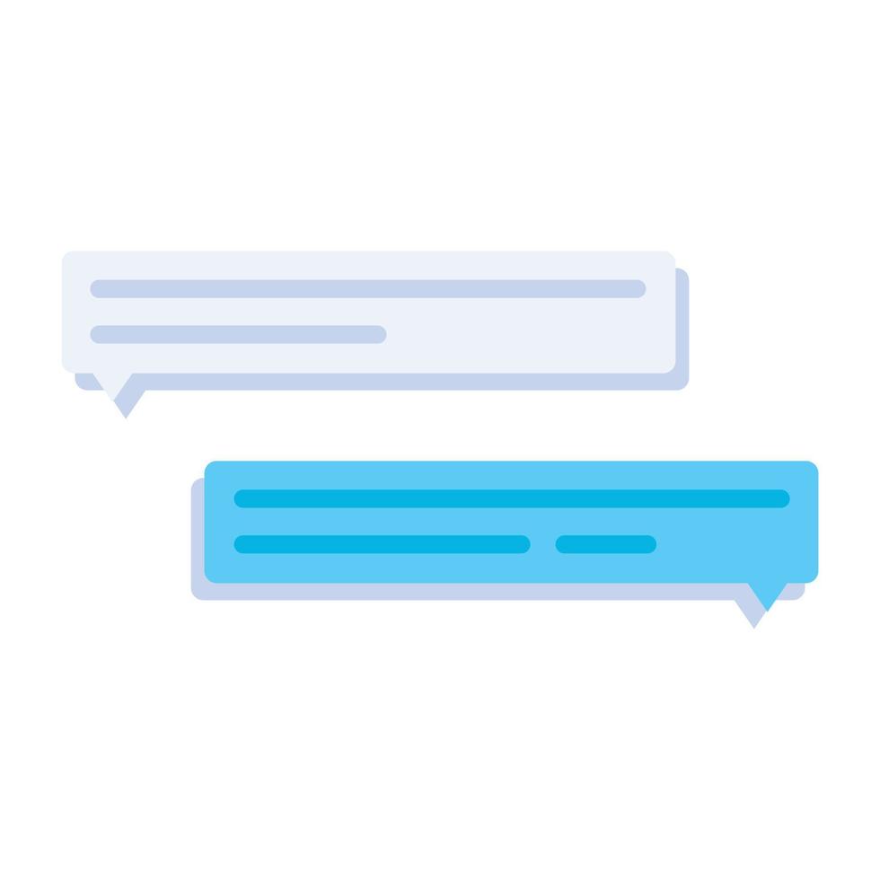 Modern flat icon design of message vector