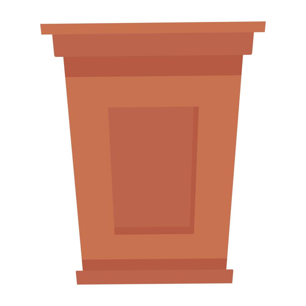 Get this flat icon of rostrum vector