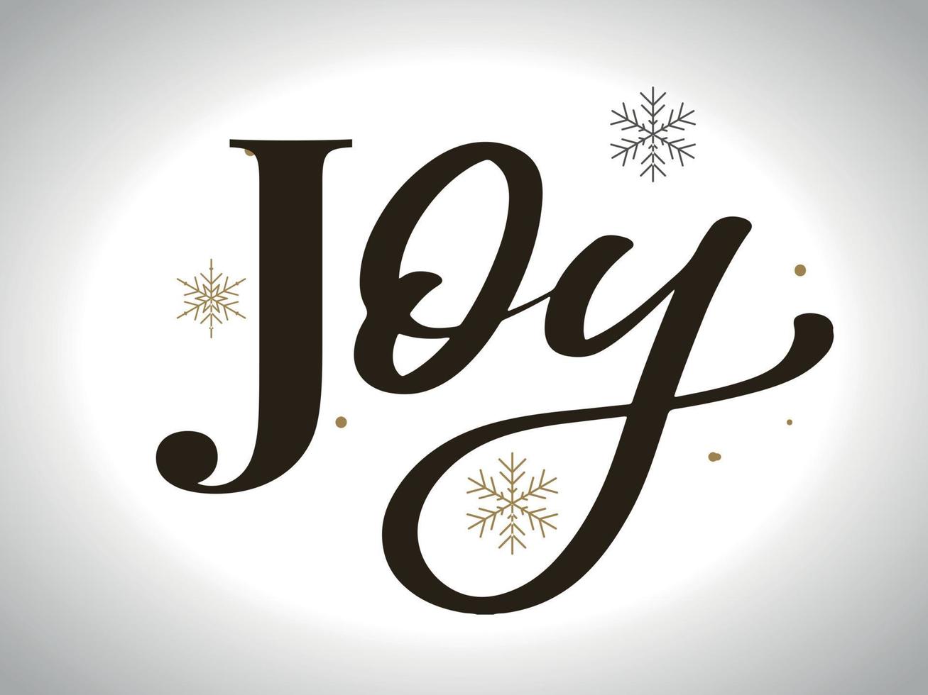 Joy text vector written with an elegant typography.