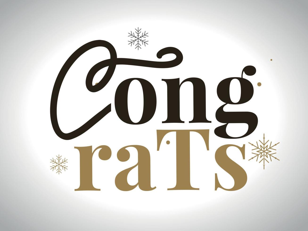 Congrats lettering. Handwritten modern calligraphy, brush painted letters. Inspirational text, vector illustration. Template for banner, poster, flyer, greeting card, web design or photo overlay