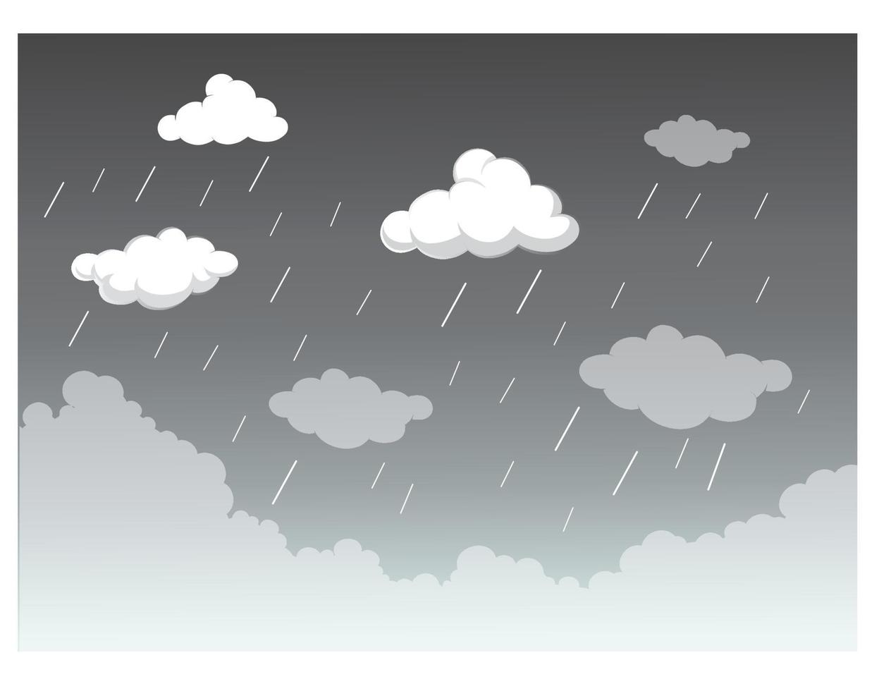 Vector images, cloudy sky background, grassland