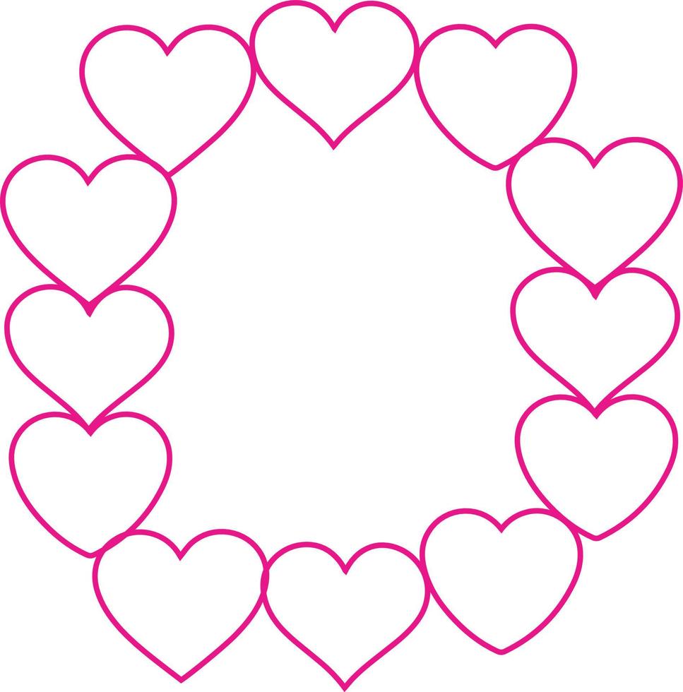 Collection of heart illustrations, Love symbol icon set, love symbol vector