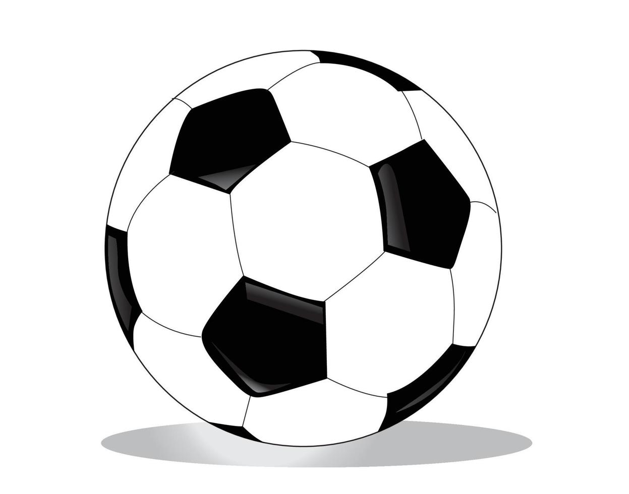 Vector illustration soccer ball on background