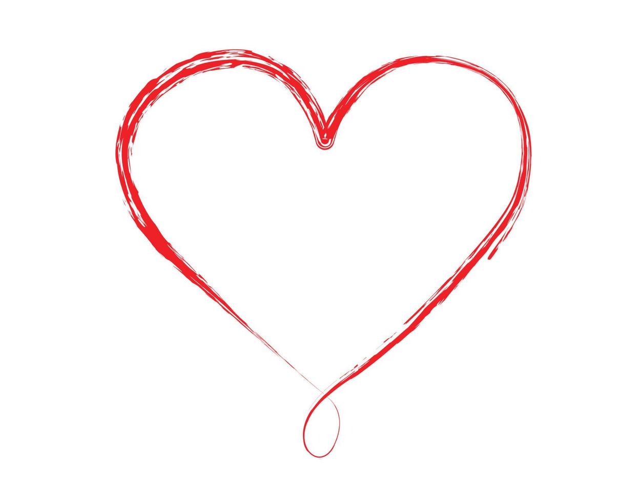 Collection of heart illustrations vector