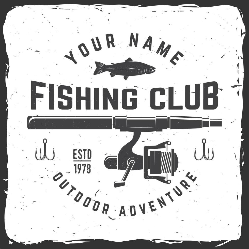 Fishing sport club. Vector illustration.