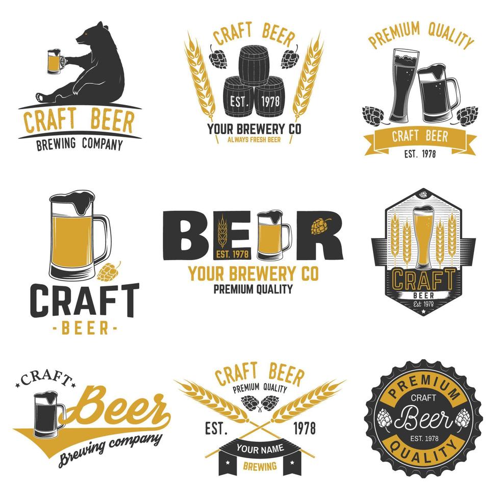 Vintage design for bar, pub and restaurant business. vector