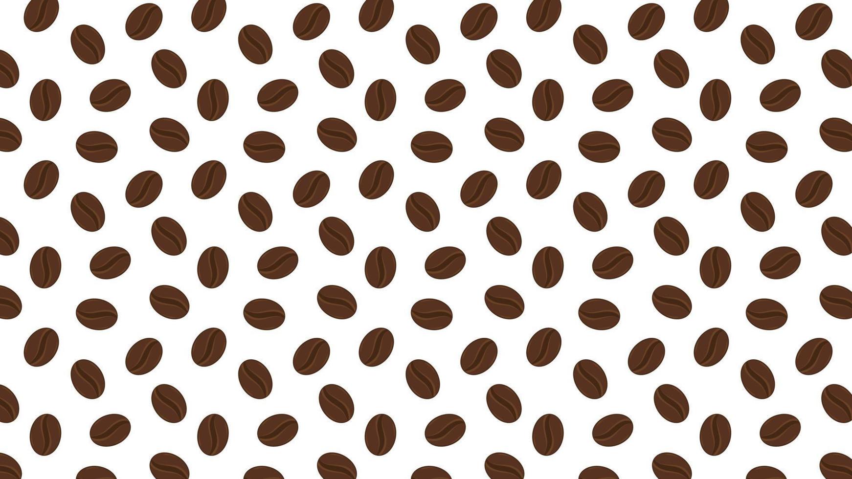 Coffee beans pattern. Coffee seed vector. wallpaper. free space for text. background. vector