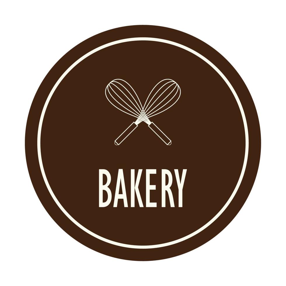 Bakery logo design. Bakery sign vector. Whisk logo design. vector
