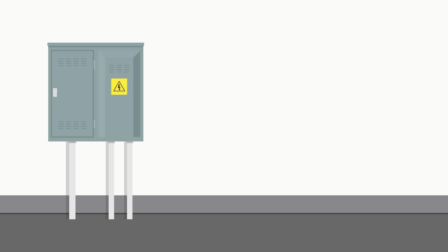 Electrical cabinet cartoon vector. free space for text. wallpaper. copy space. switch box. vector