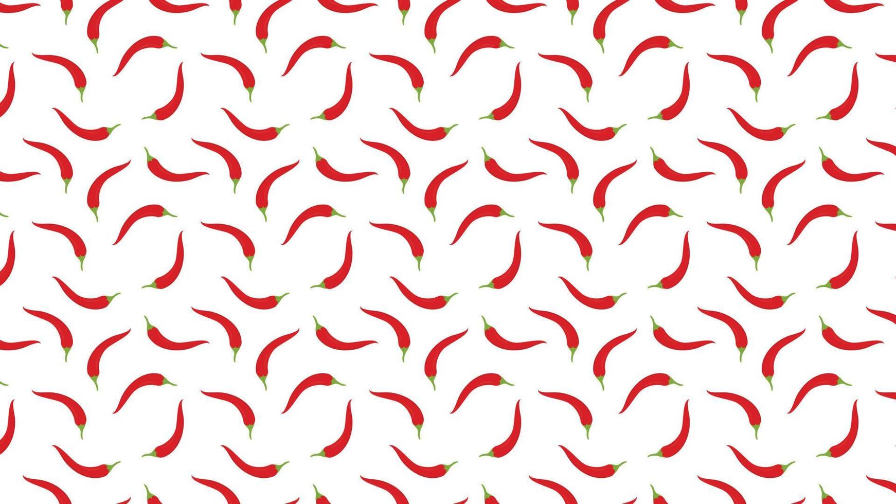 Chili pattern wallpaper. Chili symbol vector. vector