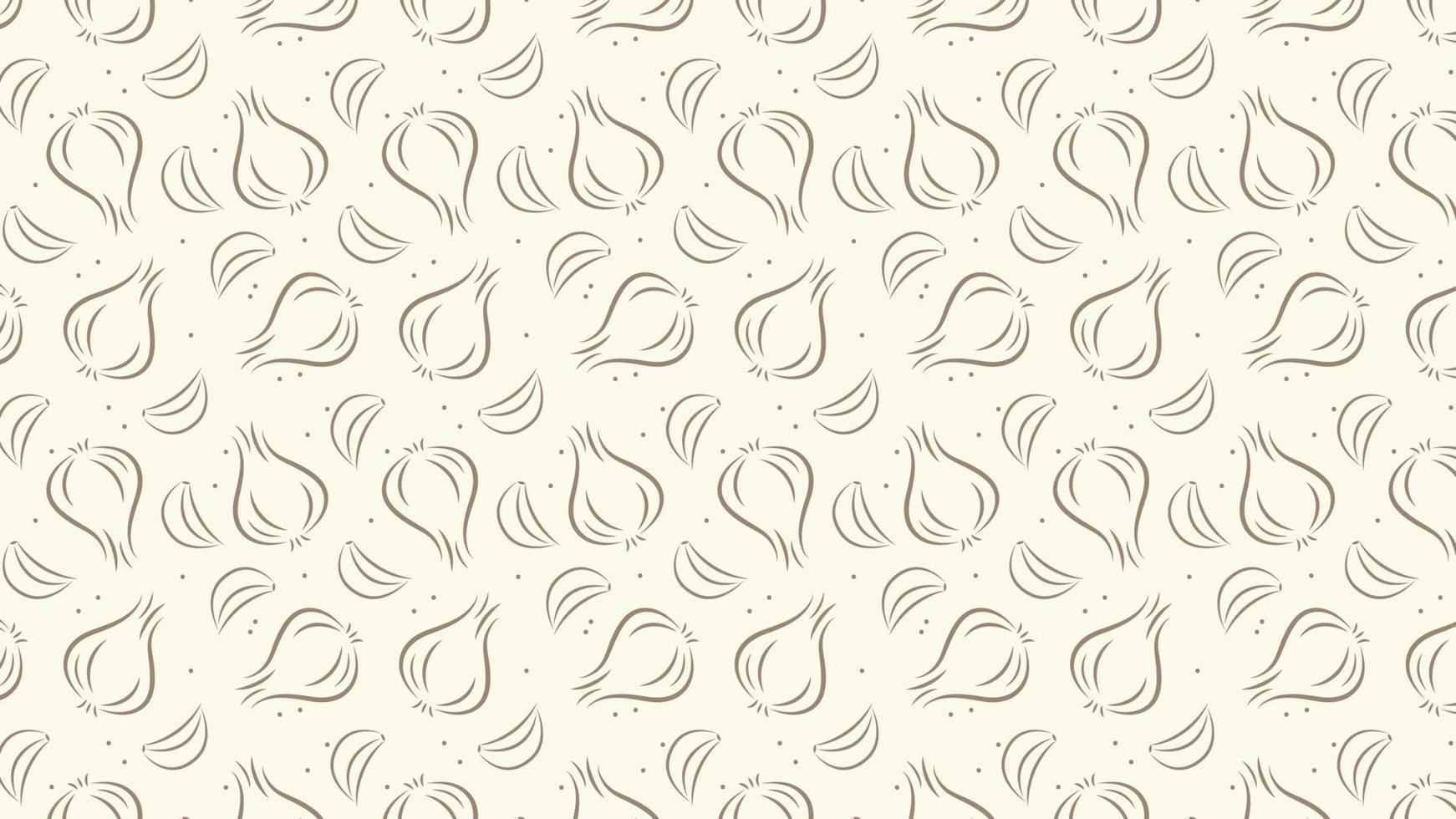 Garlic pattern wallpaper. Garlic vector. wallpaper. Garlic symbol vector. vector
