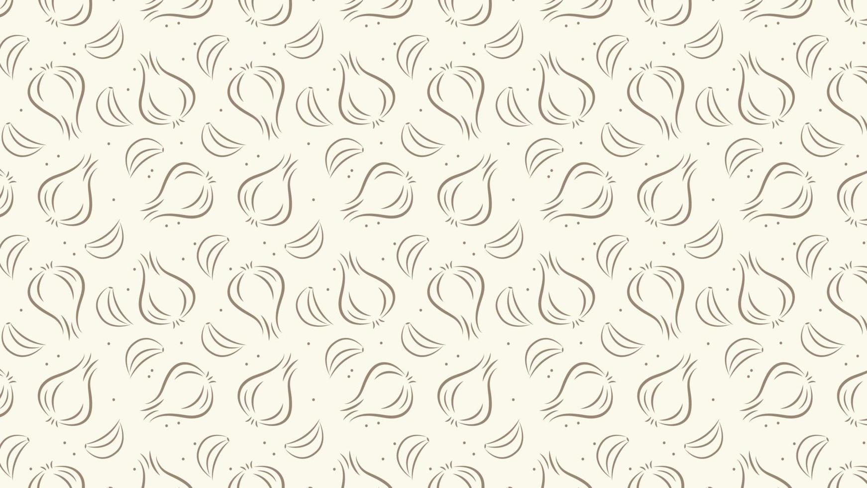 Garlic pattern wallpaper. Garlic vector. wallpaper. Garlic symbol vector. vector