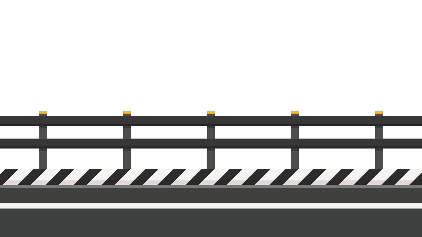 Roadside vector. Road fence vector. wallpaper. free space for text. copy space. vector