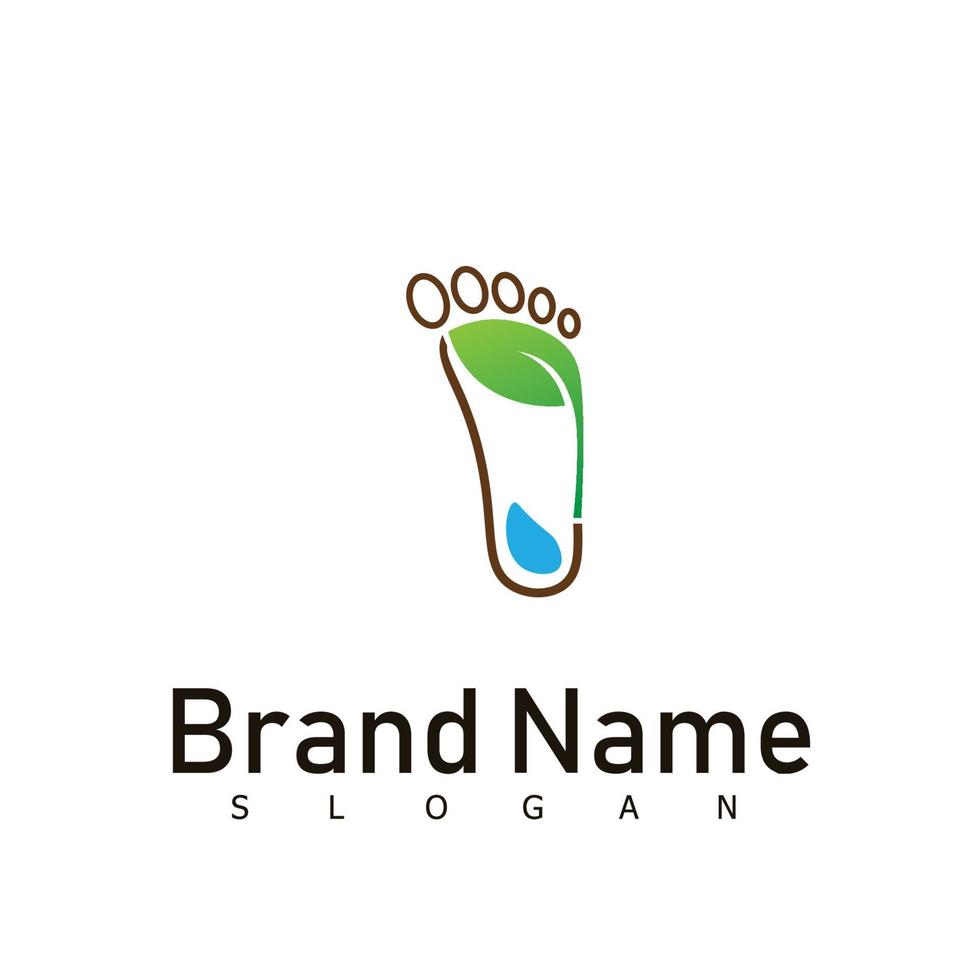 foot health logo design symbol vector