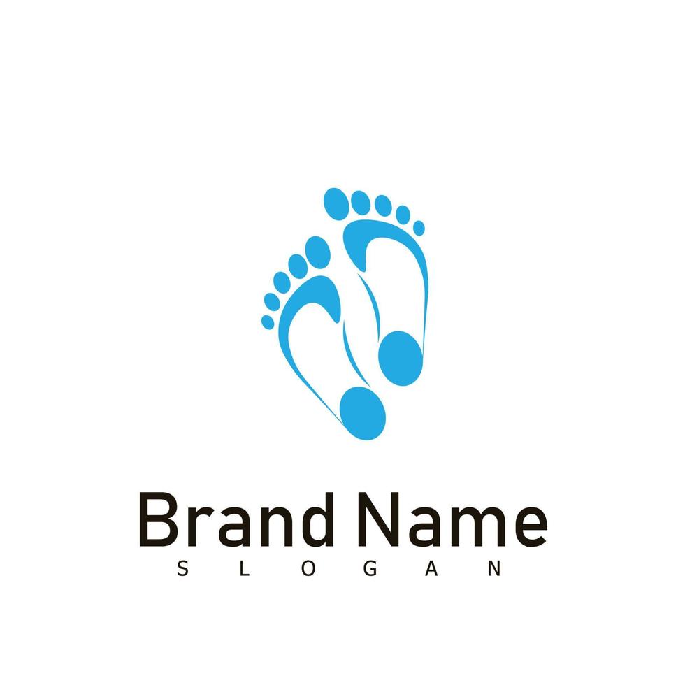 símbolo de diseño de logotipo de salud de pie vector