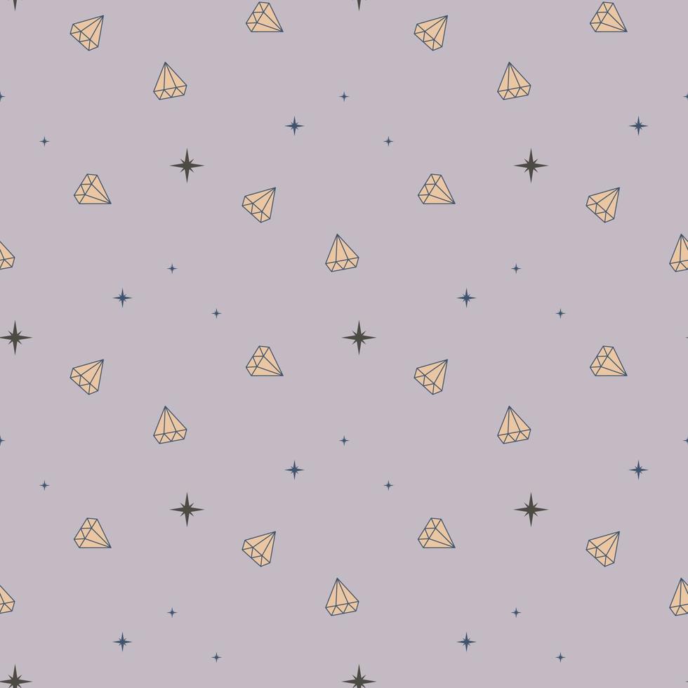 pink crystals pattern vector