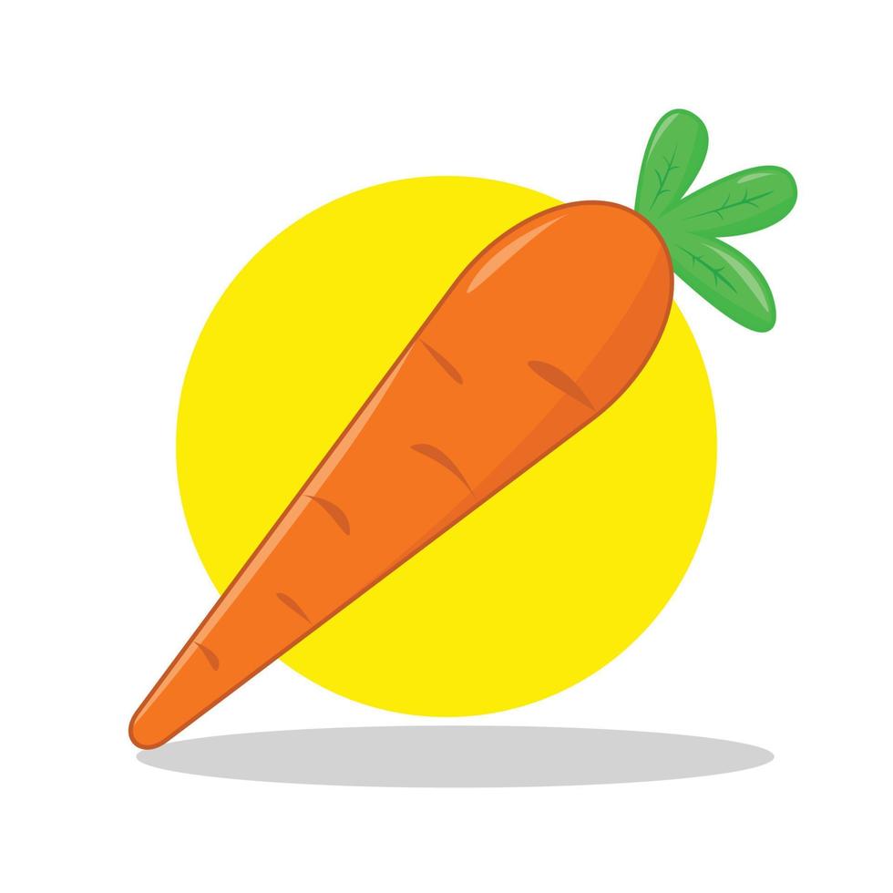 Carrot Vector Illustration Flat Style