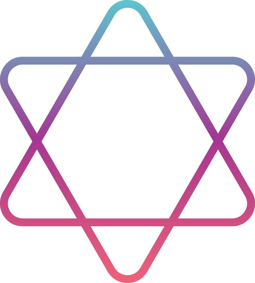 Hexagram Vector Icon