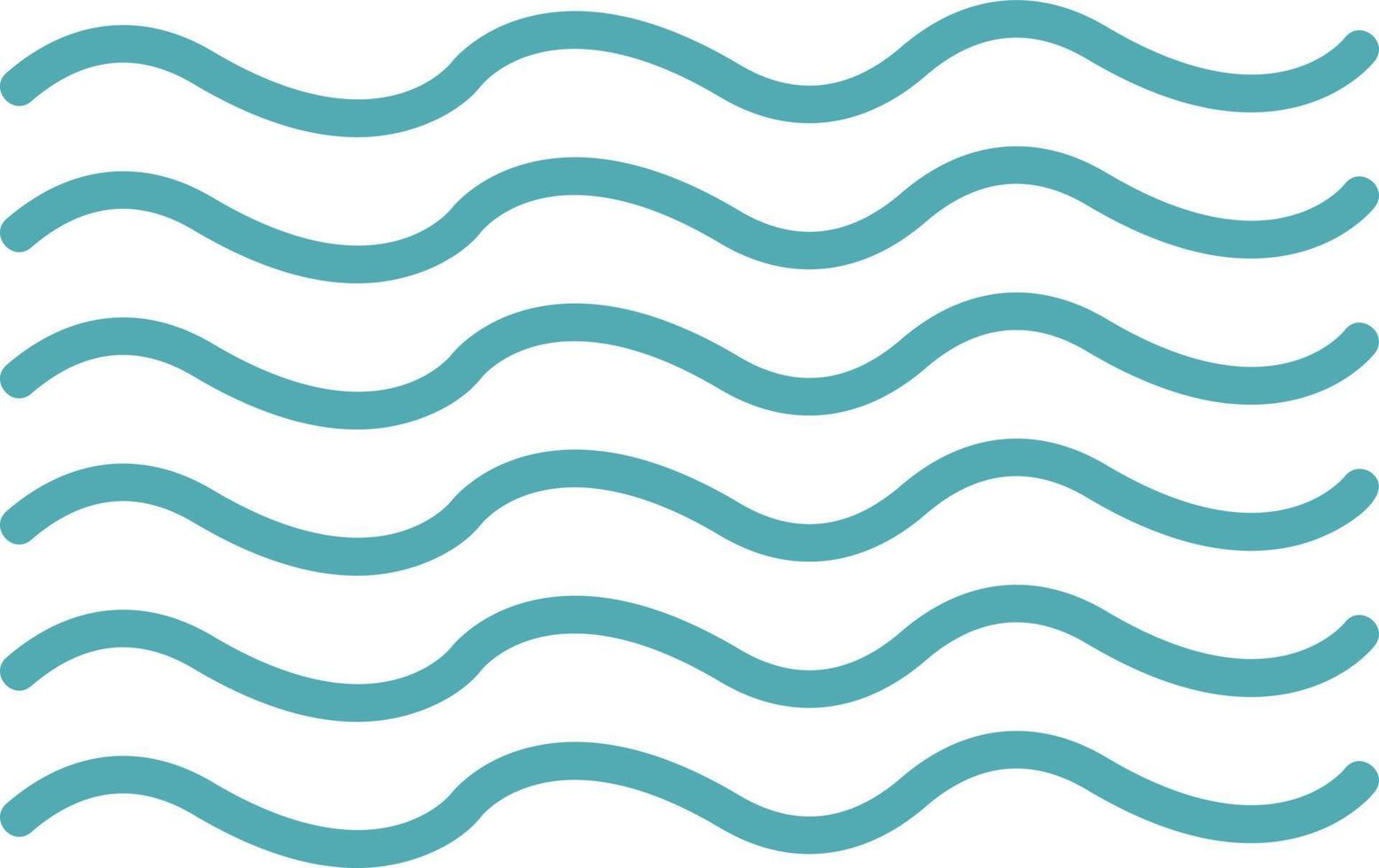 Waves Vector Icon