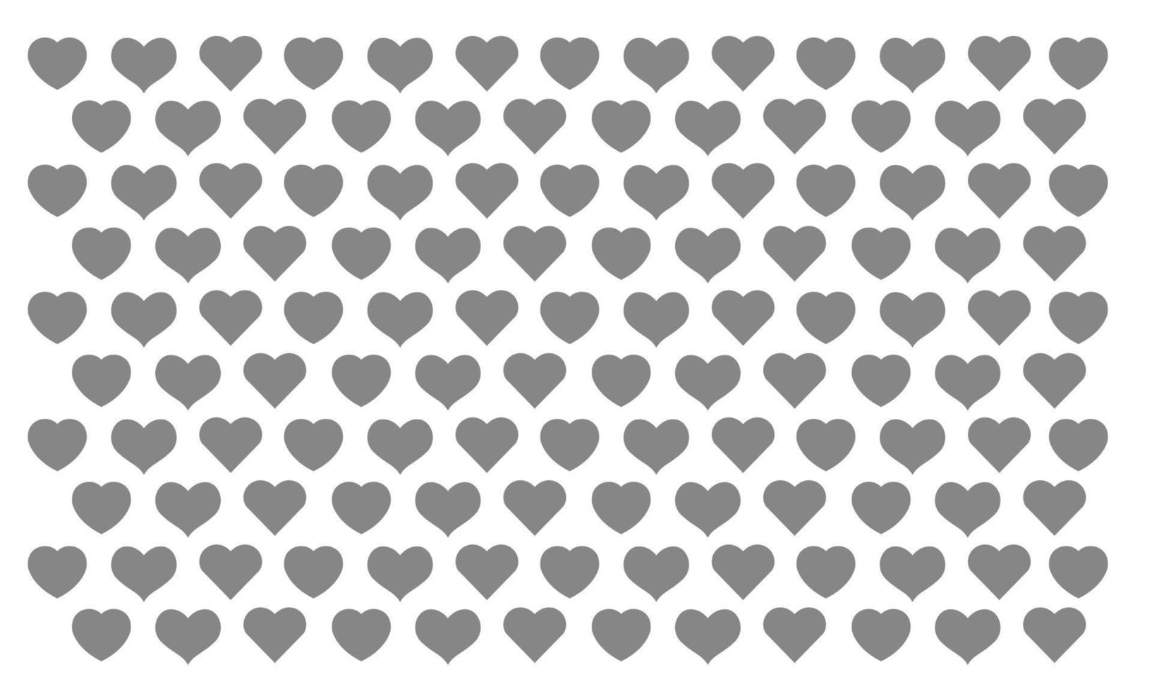 Collection of heart illustrations set vector