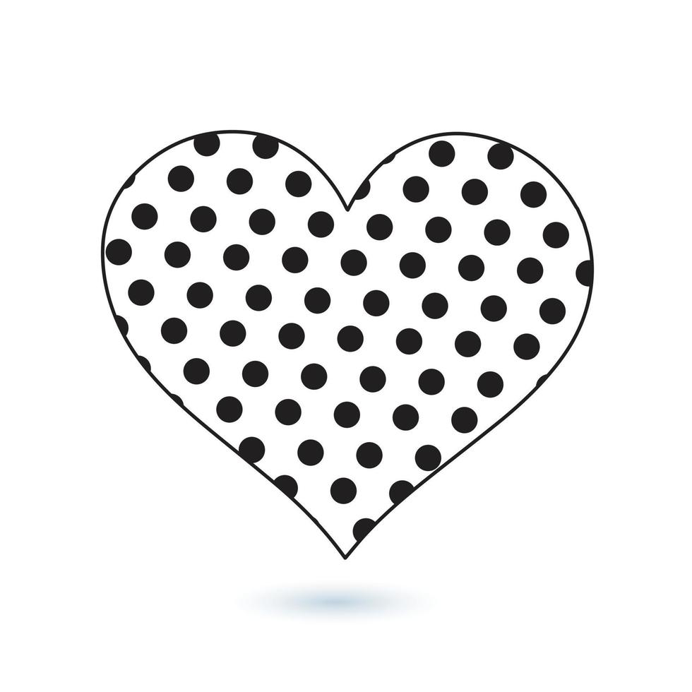 Collection of heart illustrations vector