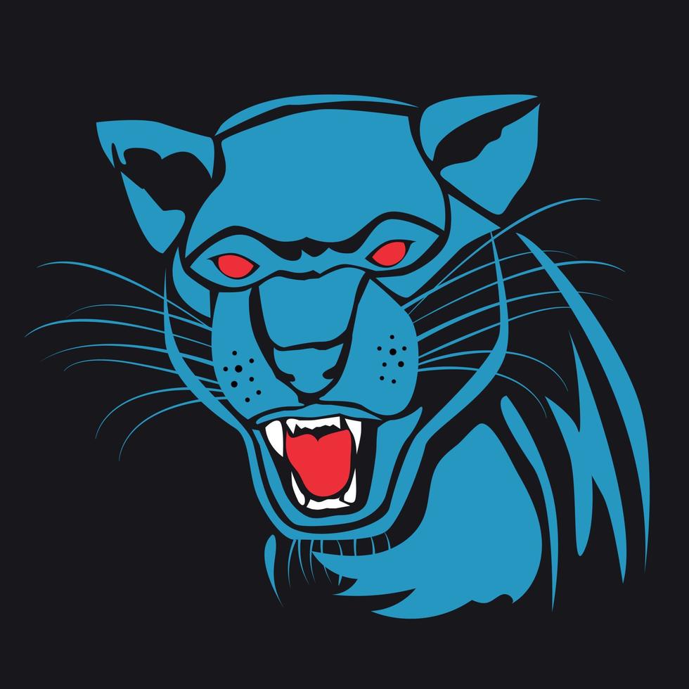 Panther illustration. panther logo vector
