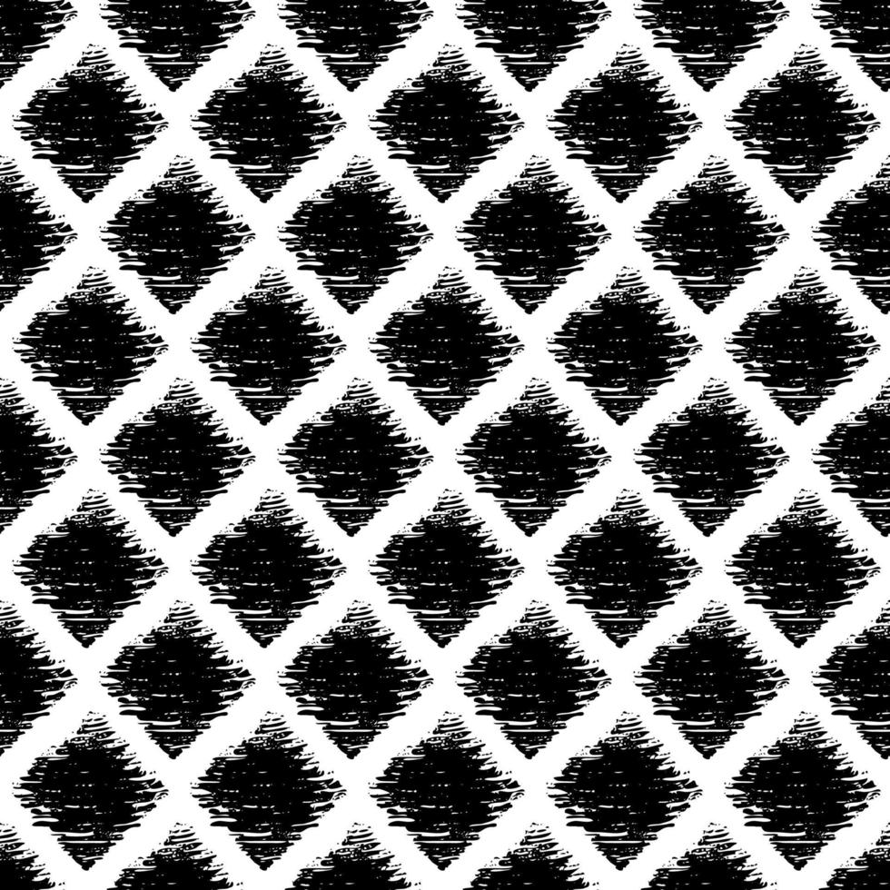 Seamless Pattern with hand drawn black scribble Smear. Abstract grunge texture. Vector illustration