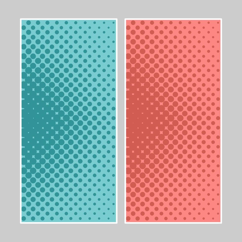 Set of multi colored pop art banners. Halftone comic template with place for your text for design. Vector illustration
