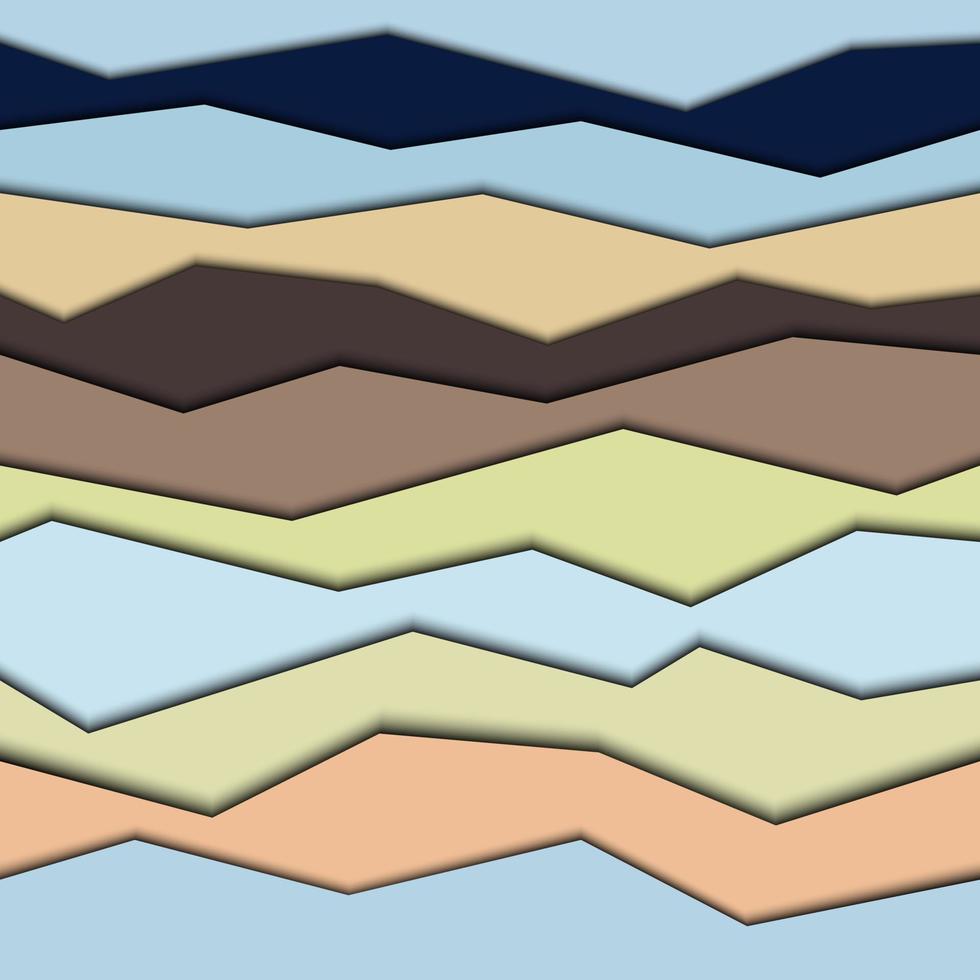 Seamless modern geometric background. Pattern with horizontal broken stripes. vector