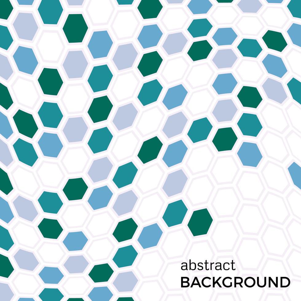 Abstract background with color hexagons elements. Vector illustration.