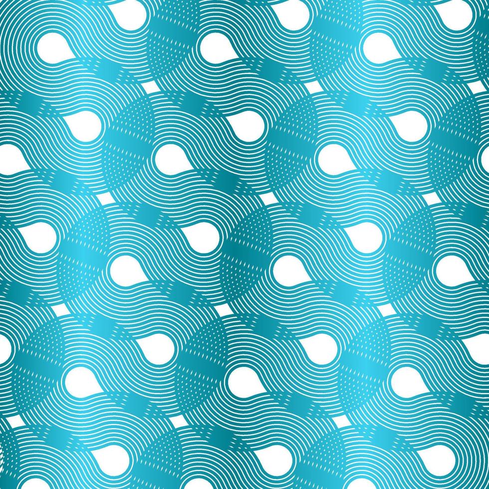 Vector Background with Blue Geometric Rounded Striped Line.