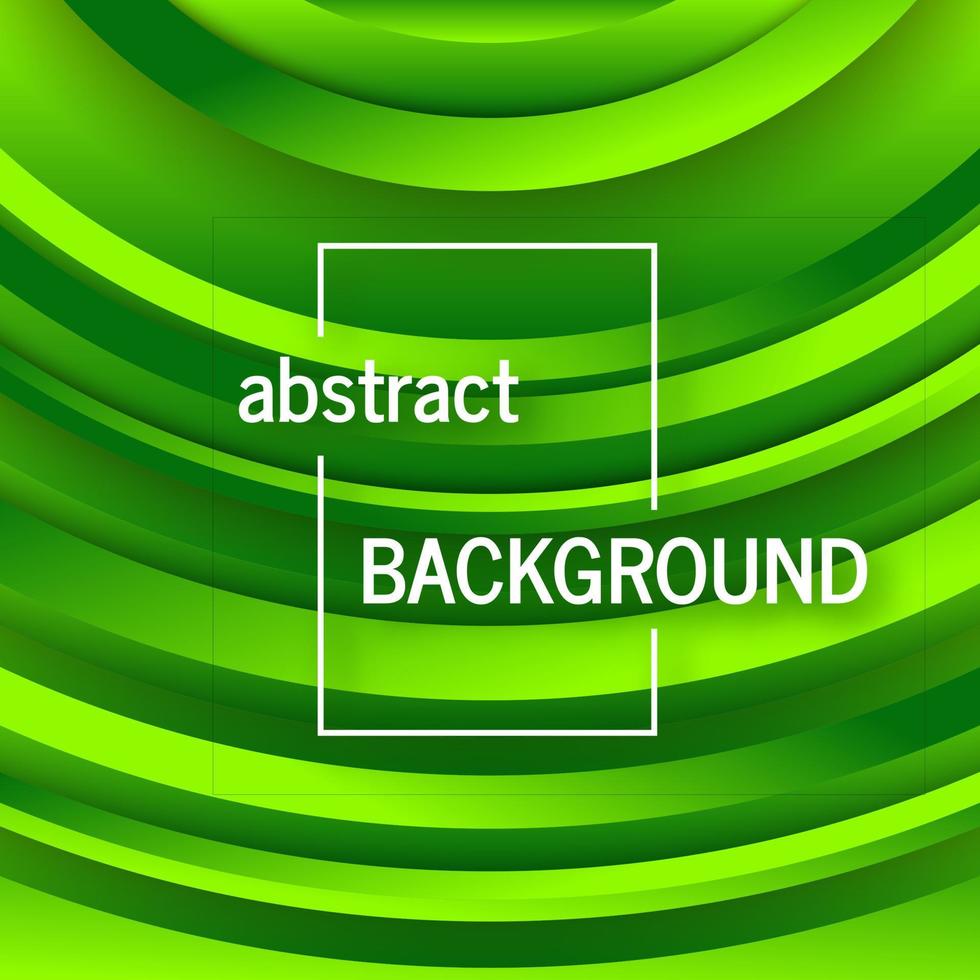 Geometric green background with abstract circles shapes vector