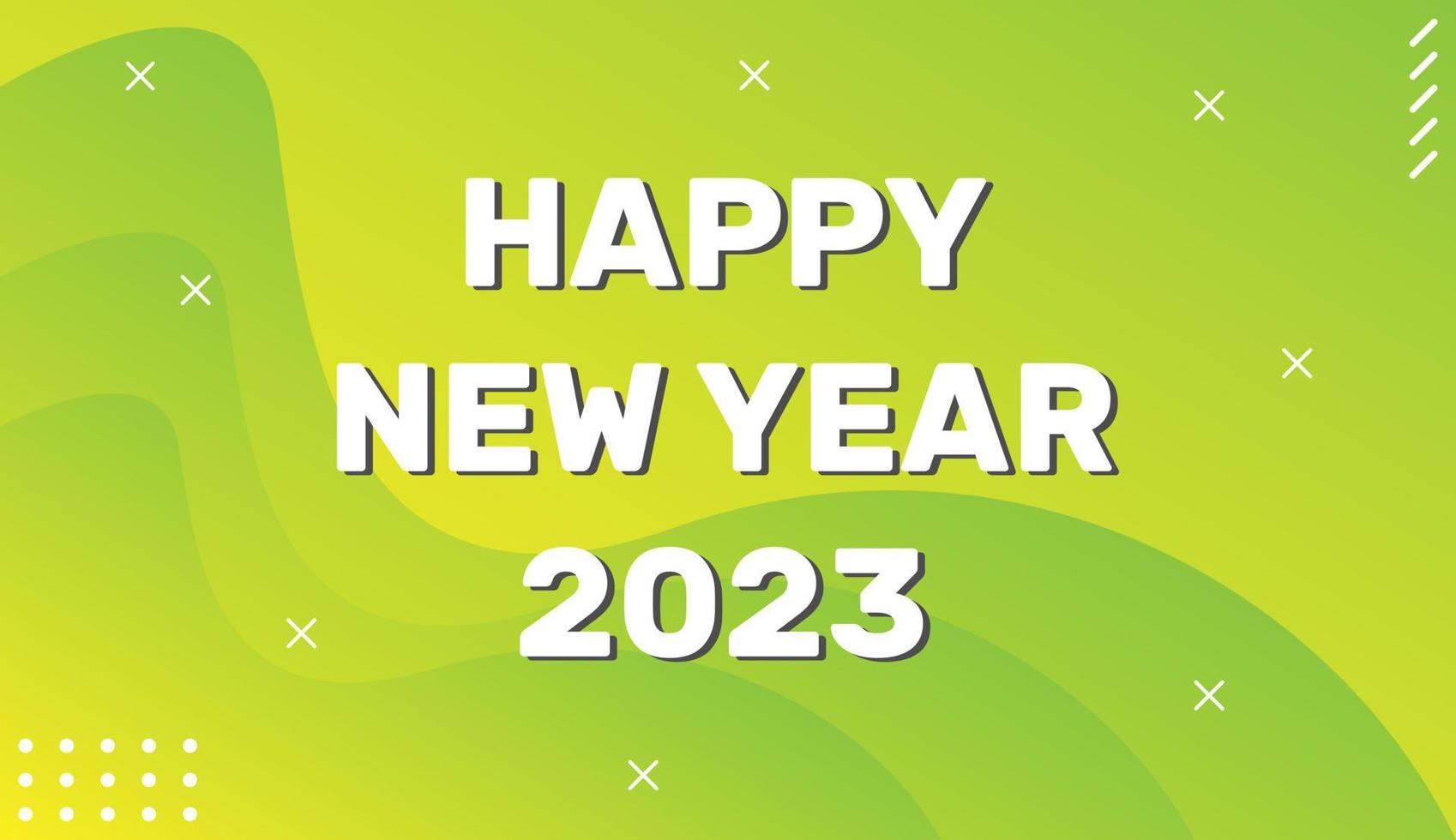 Happy new year 2023 abstract background in minimal style vector