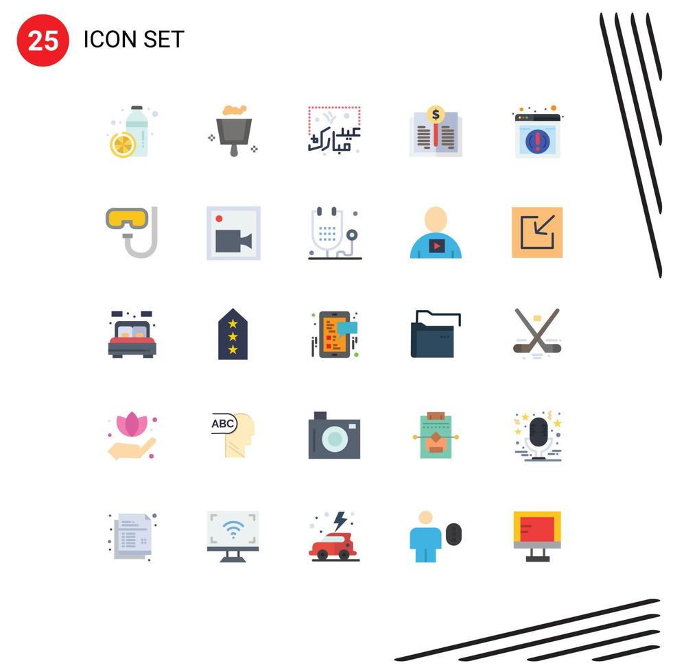 Editable Vector Line Pack of 25 Simple Flat Colors of information investing eid book value islam Editable Vector Design Elements