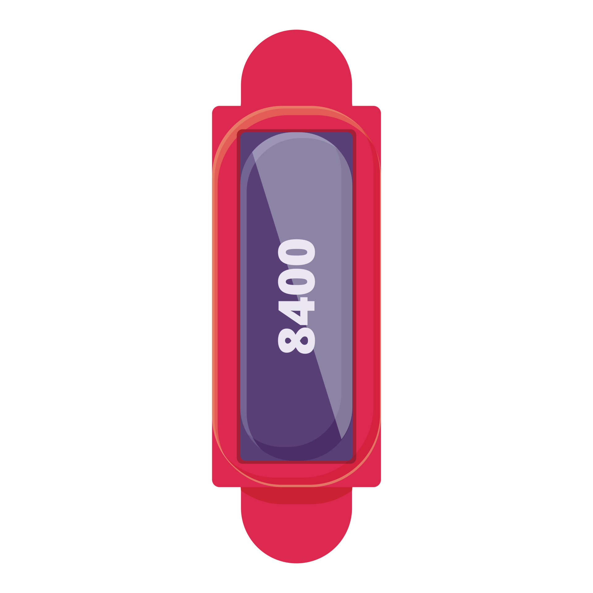 Red fitness band icon cartoon vector. Sport app 16810410 Vector Art at