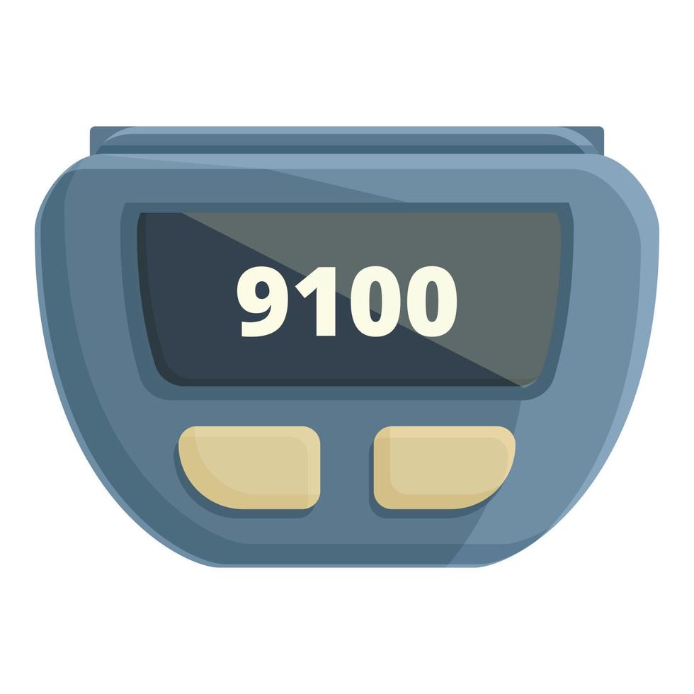 Step counter icon cartoon vector. Sport app vector