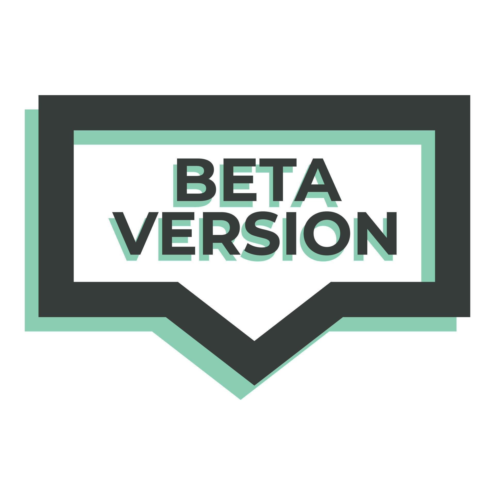Beta interface icon cartoon vector. Computer software 16810431 Vector ...