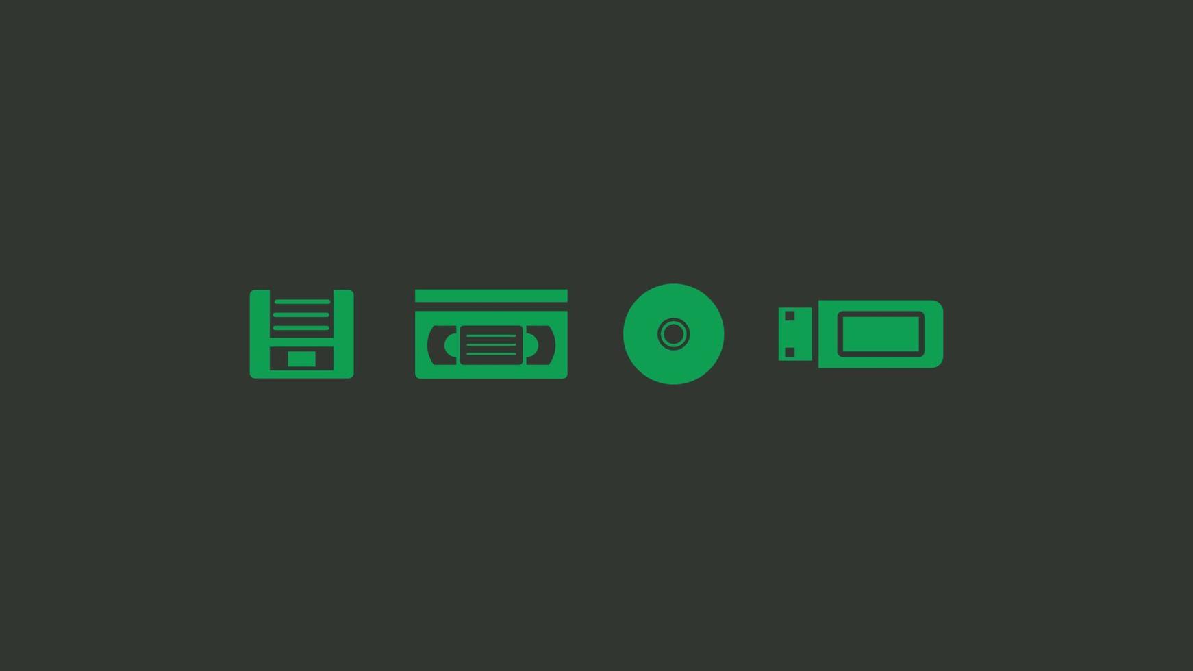 Retro Tech HD Wallpaper for PC vector