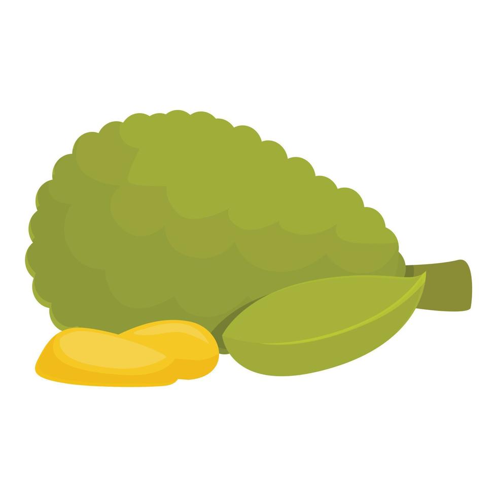 icono de jaca orgánica vector de dibujos animados. comida de frutas