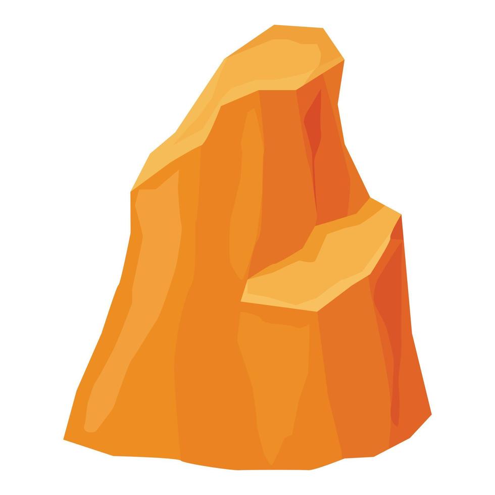 vector de dibujos animados de icono de gran cañón. roca de arizona