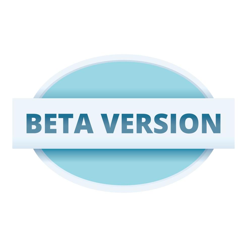 Beta version problem icon cartoon vector. Computer design vector