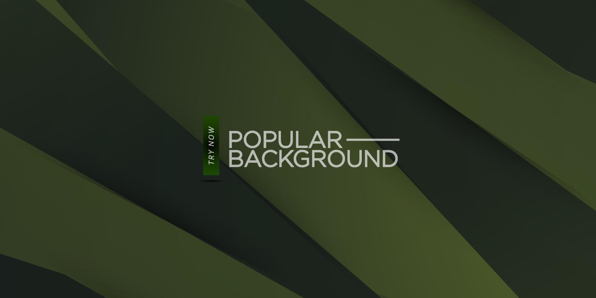 Modern dark green abstract background with gradient color background and dynamic shadow on background. Vector background. Eps10 vector
