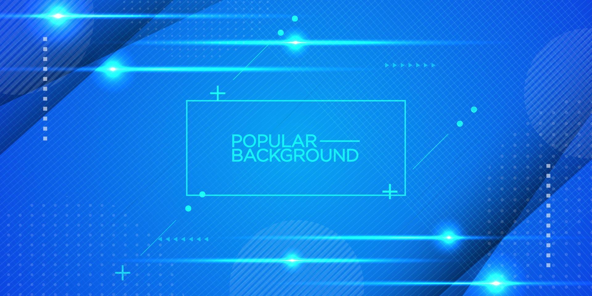 Abstract bright blue gradient illustration background with 3d look and simple lights pattern. cool design.Eps10 vector