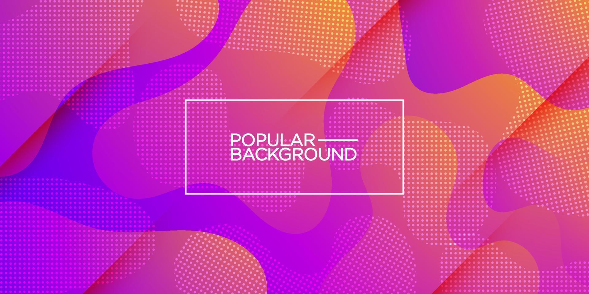 colorful fluid abstract wide background with gradient color purple,orange and pink combination soft color on background. Eps10 vector