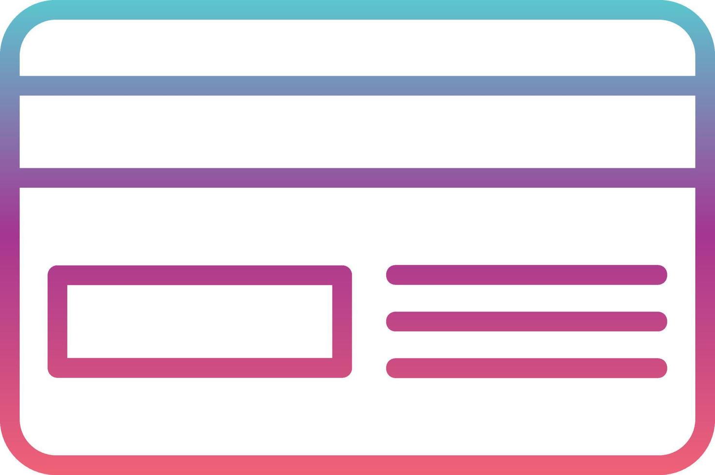 Debit Card Vector Icon