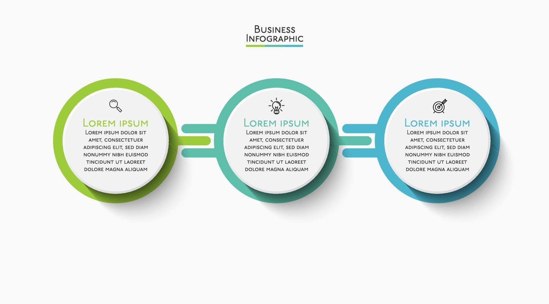 Presentation business infographic template vector