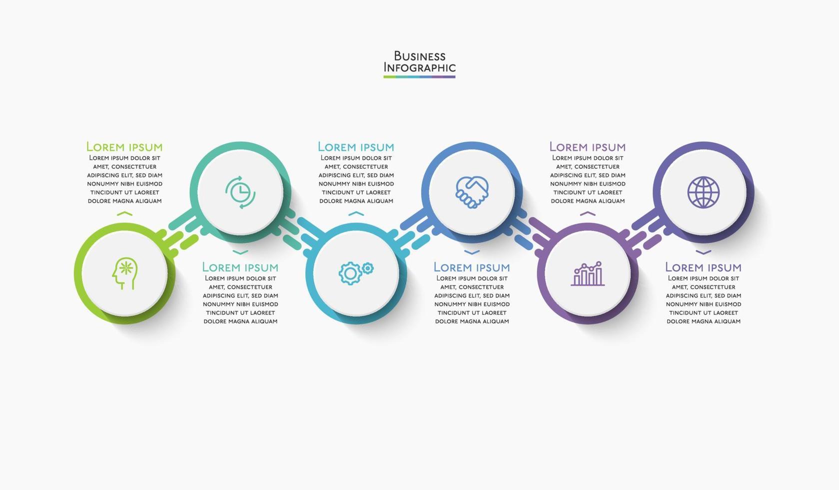 Presentation business infographic template vector